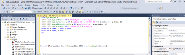 Forensic Analysis of Users Who Performed Certain Transactions on Database